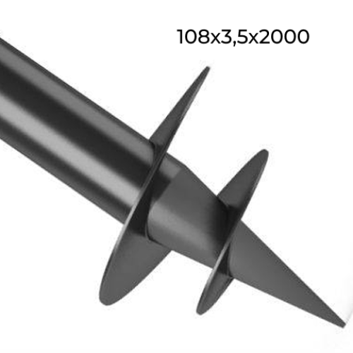 Свая Винтовая 108х3,5х2000